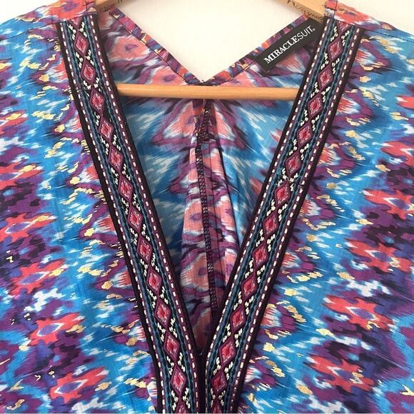 Miraclesuit Caftan Swim Cover up Size Small NWT - Picture 2 of 9